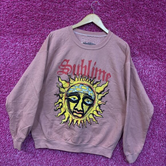 Sublime 40 oz to Freedom Cover Ska Band Crewneck Sweater M - Picture 3 of 4